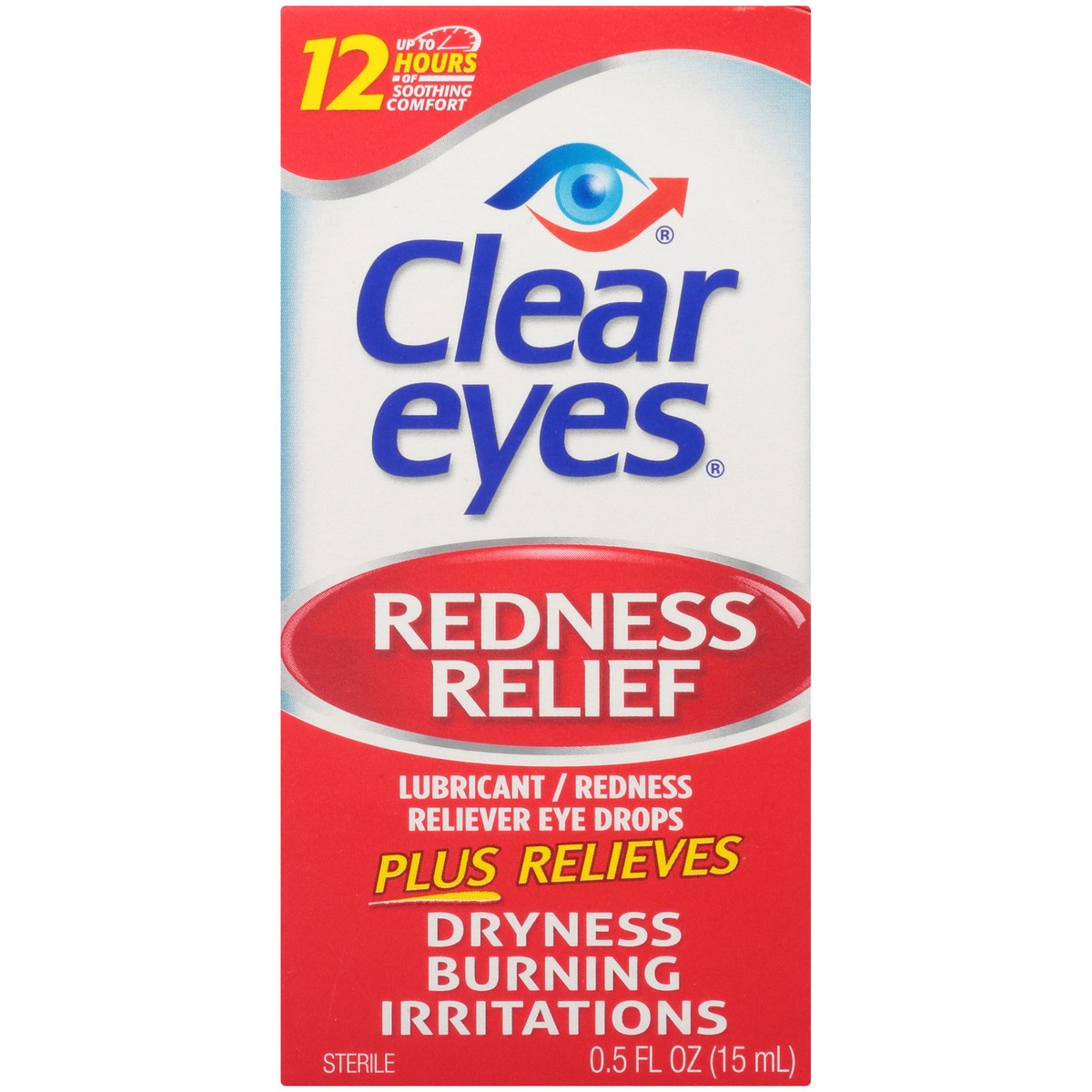 slide 8 of 10, Clear Eyes Redness Relief Eye Drops, 0.50 fl oz