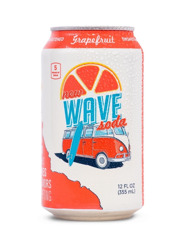 slide 1 of 1, Wave Soda Grapefruit, 12 oz