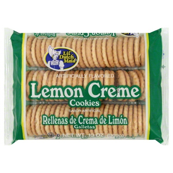 slide 1 of 1, Lil' Dutch Maid Lemon Creme Cookies, 25 oz