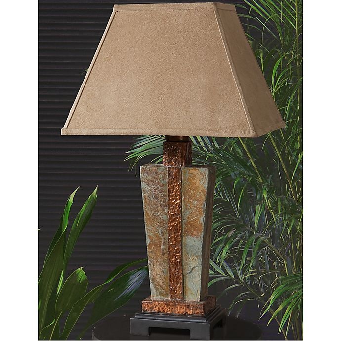 slide 2 of 2, Uttermost Slate Copper Accent Lamp, 1 ct