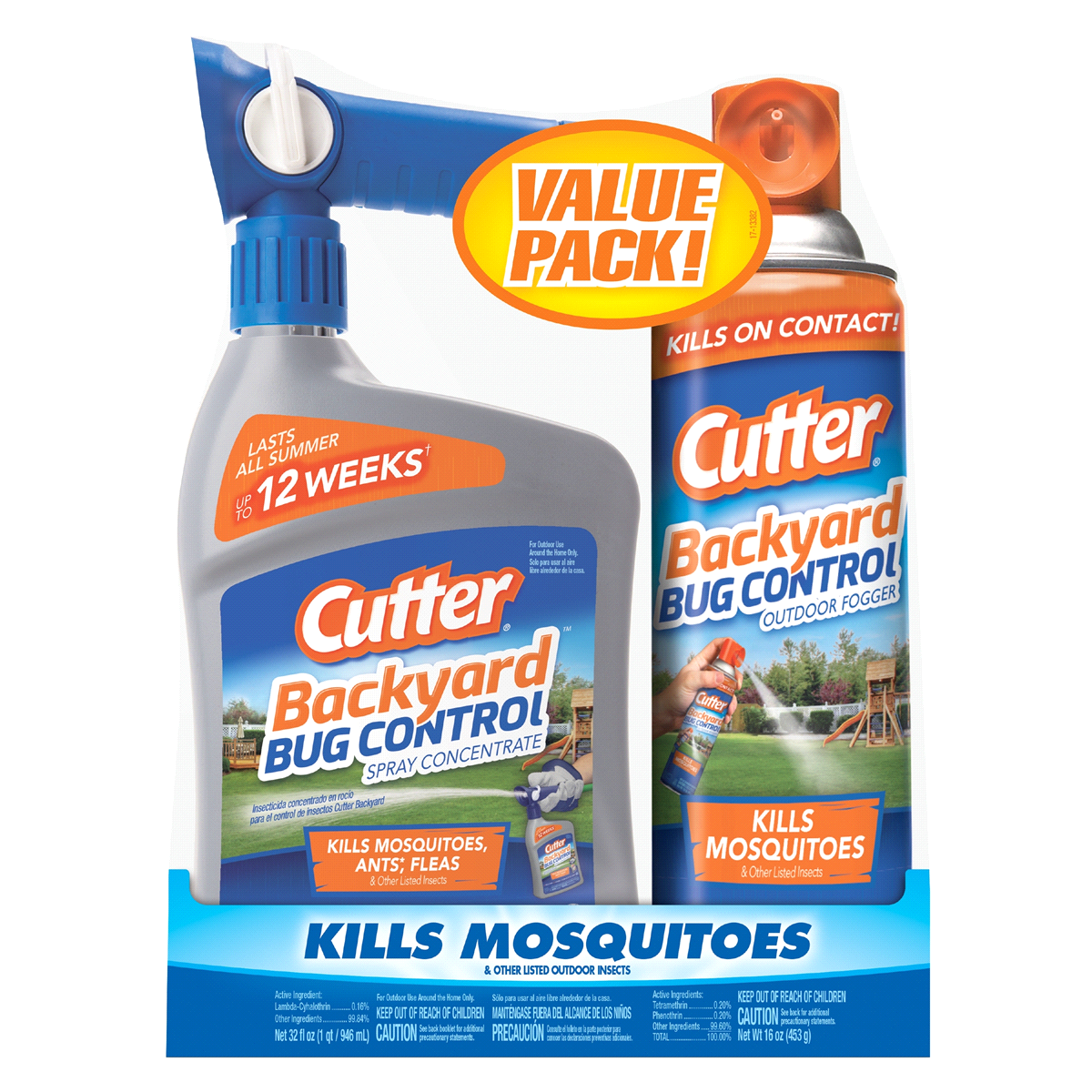 slide 1 of 1, Cutter Backyard Bug Control Outdoor Fogger Combo Pack, 1 ct