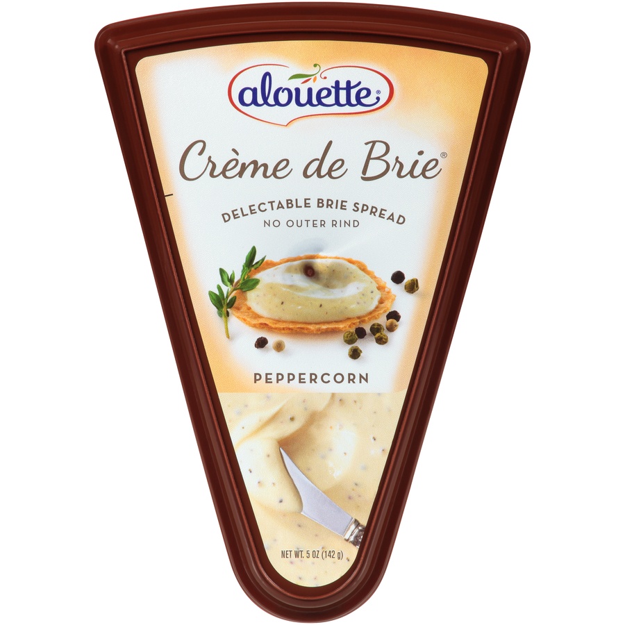 slide 1 of 8, Alouette Creme De Brie Peppercorn Brie Spread, 5 oz