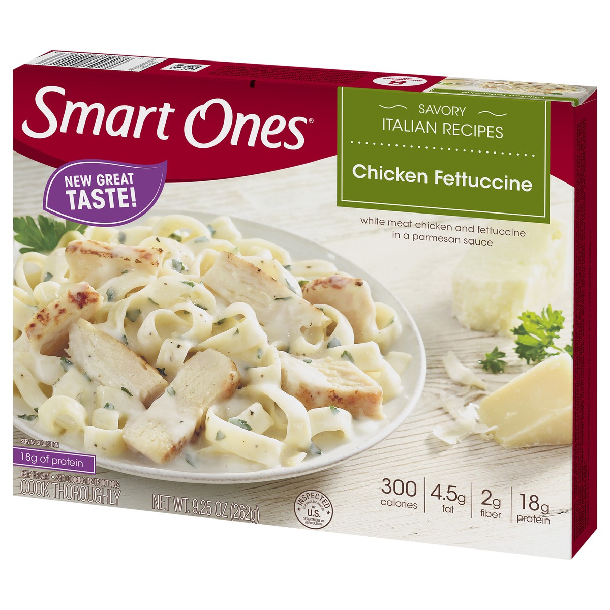 slide 2 of 13, Smart Ones Chicken Fettuccine Frozen Meal, 9.25 oz Box, 9.25 oz