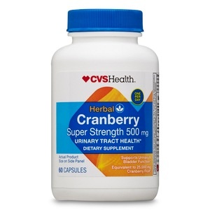 slide 1 of 1, CVS Health Super Strength Cranberry Capsules, 60 ct