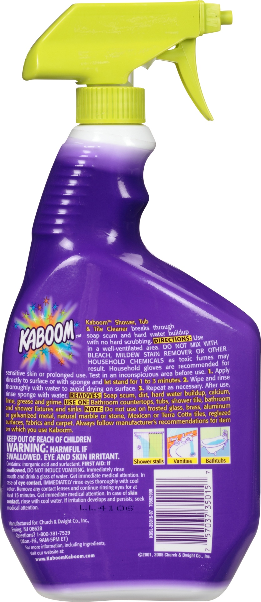 slide 2 of 6, Kaboom With OxiClean Shower Tub Tile Cleaner, 32 oz