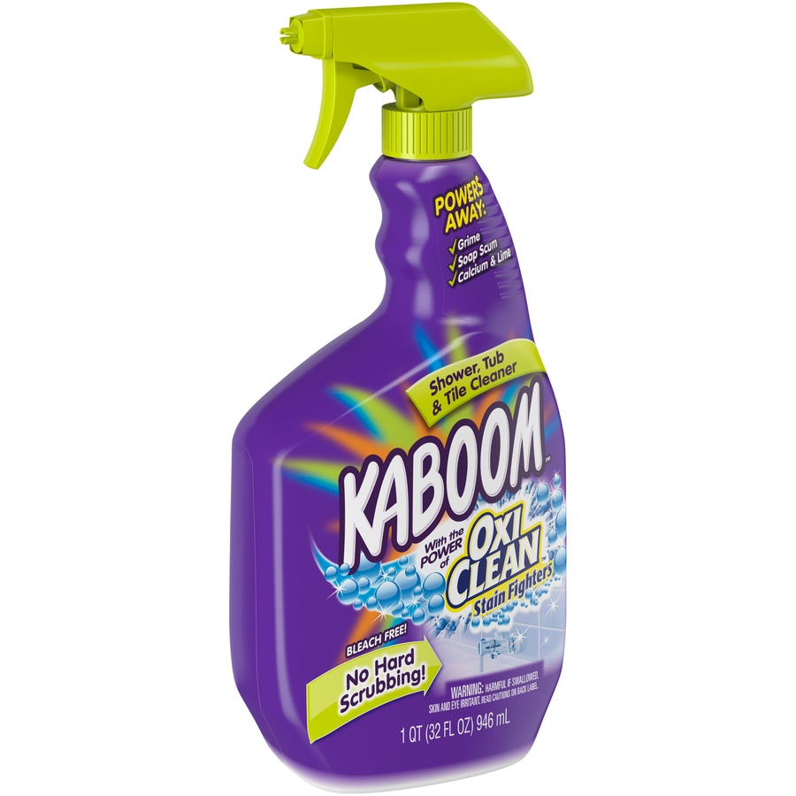 slide 3 of 6, Kaboom With OxiClean Shower Tub Tile Cleaner, 32 oz
