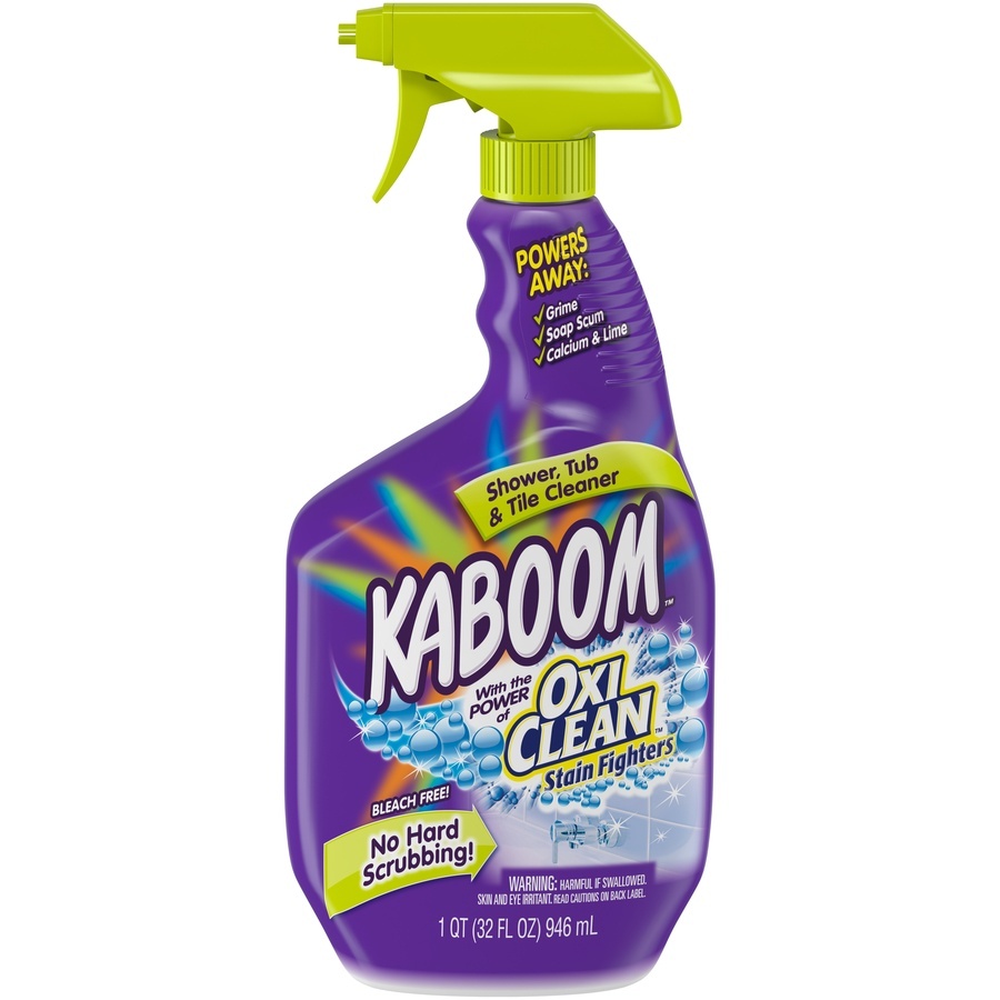 slide 1 of 6, Kaboom With OxiClean Shower Tub Tile Cleaner, 32 oz