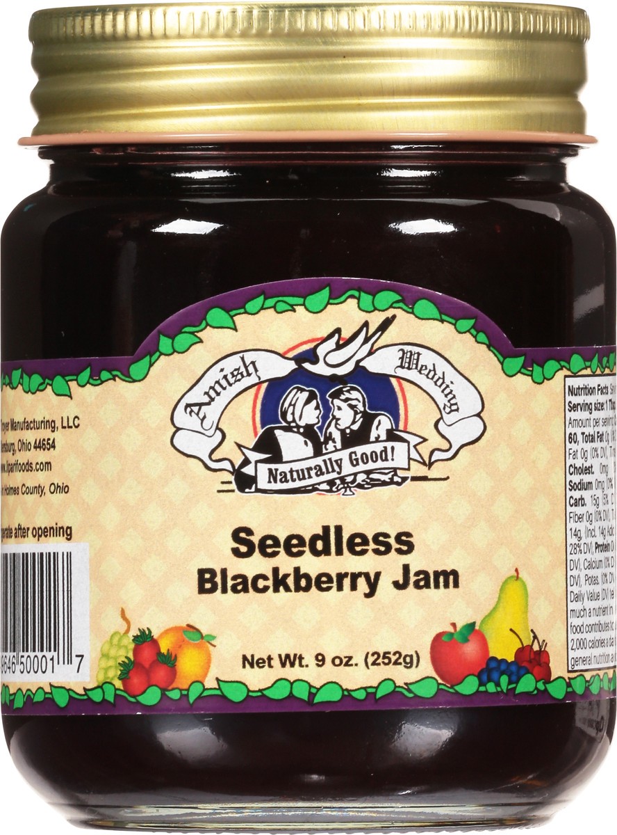 slide 6 of 9, Amish Wedding Seedless Blackberry Jam 9 oz, 9 oz
