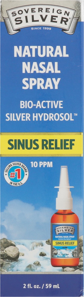 slide 4 of 9, Sovereign Silver Natural Nasal Spray 10 PPM Bio-Active Silver Hydrosol Sinus Relief 2 fl oz, 2 fl oz