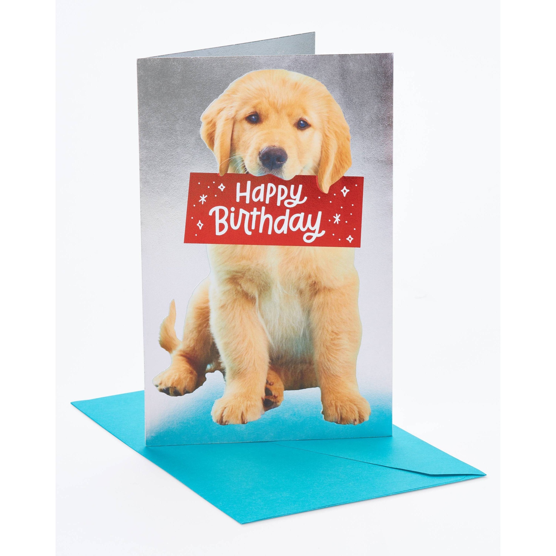 slide 1 of 5, American Greetings Puppy Birthday Card, 1 ct