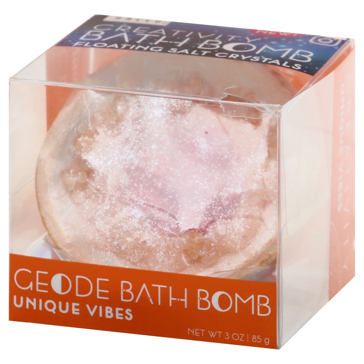 slide 3 of 9, Hallu Calmology Peaceful Vibes Cosmic Geode Bath Bomb, 2.99 oz