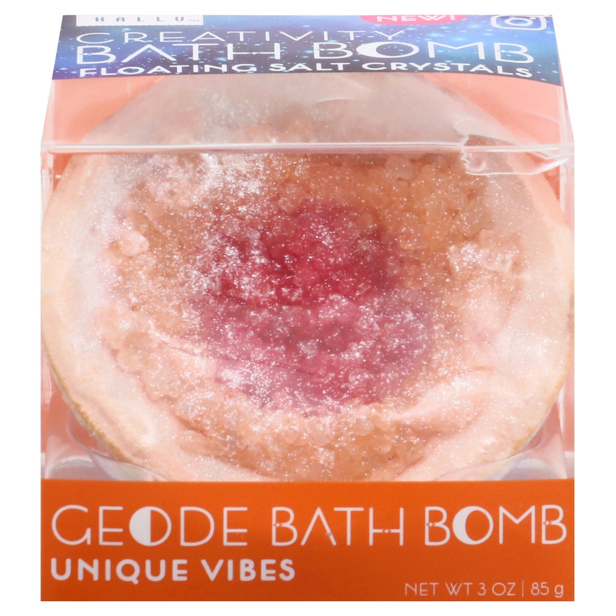 slide 1 of 10, Hallu Cosmic Geode Bath Bomb - 2.99 OZ, 2.99 oz