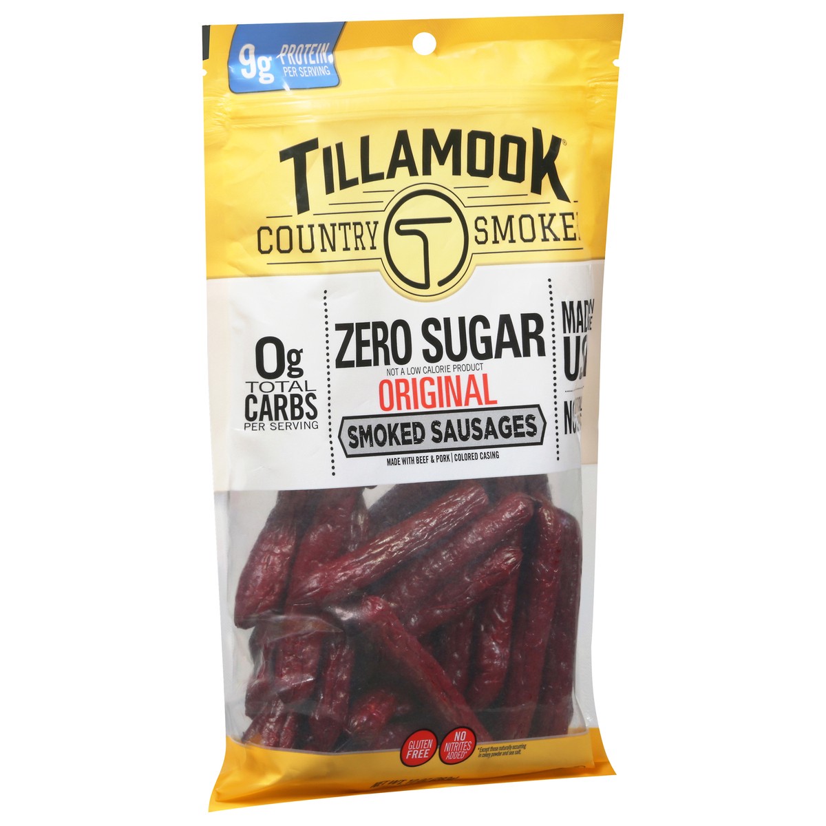 slide 8 of 9, Tillamook Country Smoker Zero Sugar Original Smoked Sausages 10 oz, 10 oz