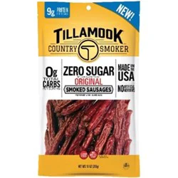 Tillamook Country Smoker Zero Sugar Original Smoked Sausages 10 oz