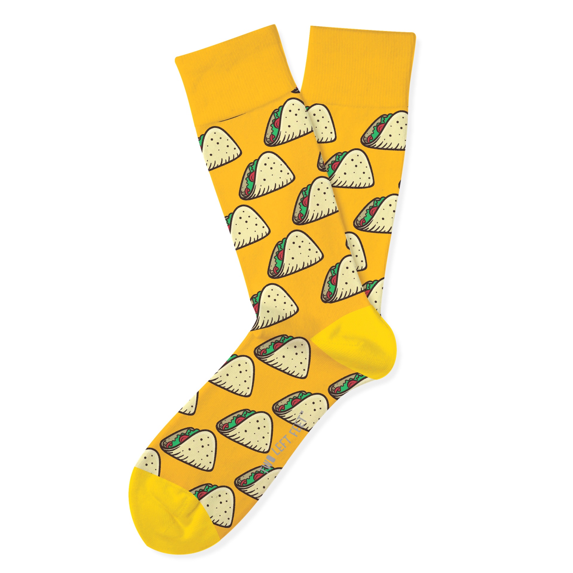 slide 1 of 1, Two Left Feet Taco Tuesday Small Feet Socks, 1 pair