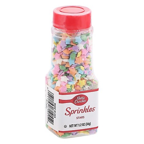 slide 1 of 1, Betty Crocker Sprinkles Star Decorations - 1.25 Oz, 1.25 oz