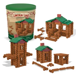 Lincoln Logs 100th Anniversary Tin Wooden Toy Set
