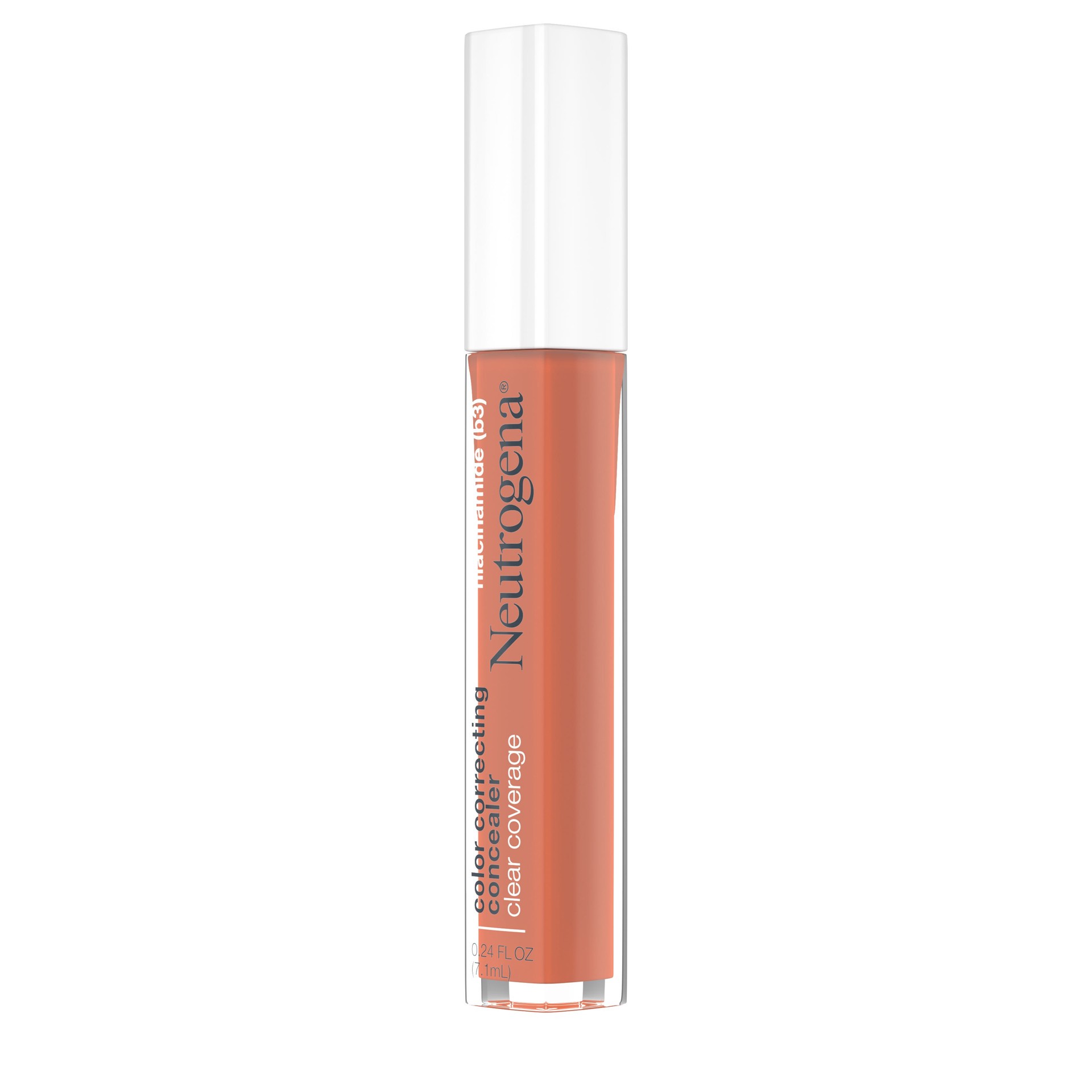 slide 8 of 8, Neutrogena Clear Coverage Color Correcting Concealer Deep Peach, 0.24 fl oz