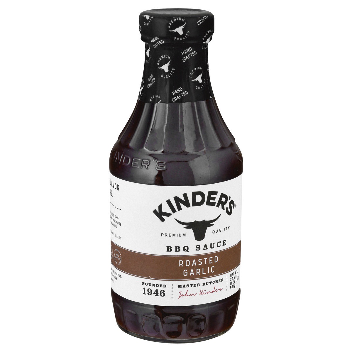 slide 3 of 9, Kinder's Roasted Garlic BBQ Sauce 20.5 oz, 20.5 oz