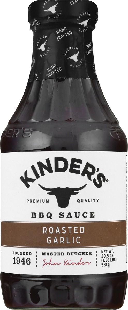 slide 2 of 9, Kinder's Roasted Garlic BBQ Sauce 20.5 oz, 20.5 oz