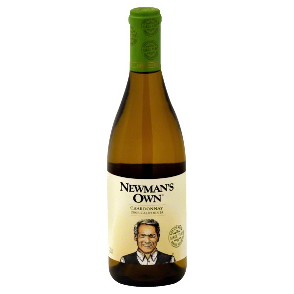 slide 1 of 1, Newman's Own Chardonnay Wine, 750 ml