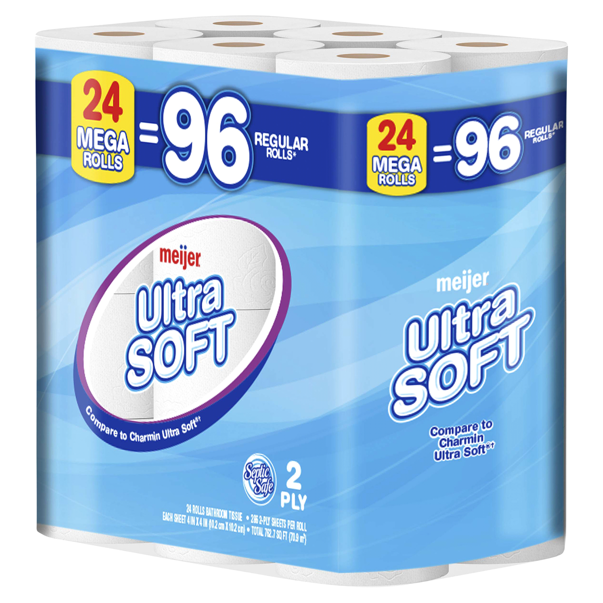 slide 13 of 29, Meijer Ultra Soft Mega Rolls Toilet Paper, 24 ct