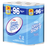 slide 11 of 29, Meijer Ultra Soft Mega Rolls Toilet Paper, 24 ct