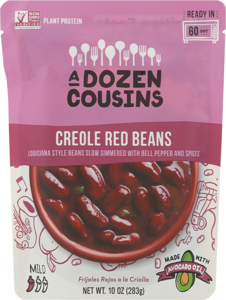 slide 11 of 13, A Dozen Cousins Creole Red Beans, 10 oz