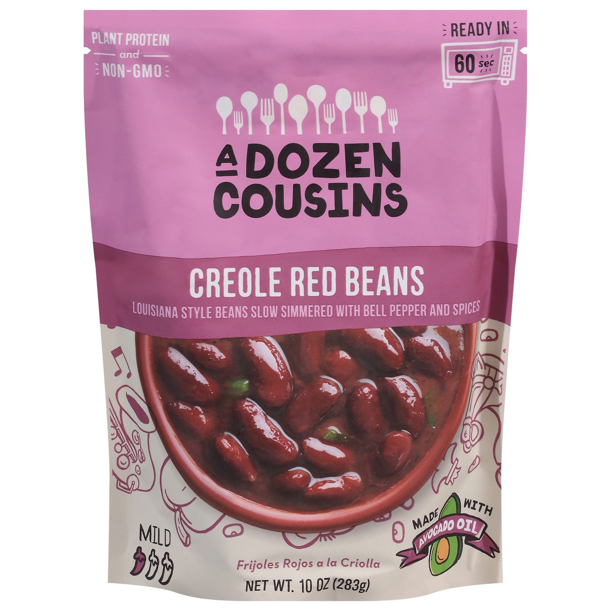 slide 1 of 13, A Dozen Cousins Creole Red Beans, 10 oz