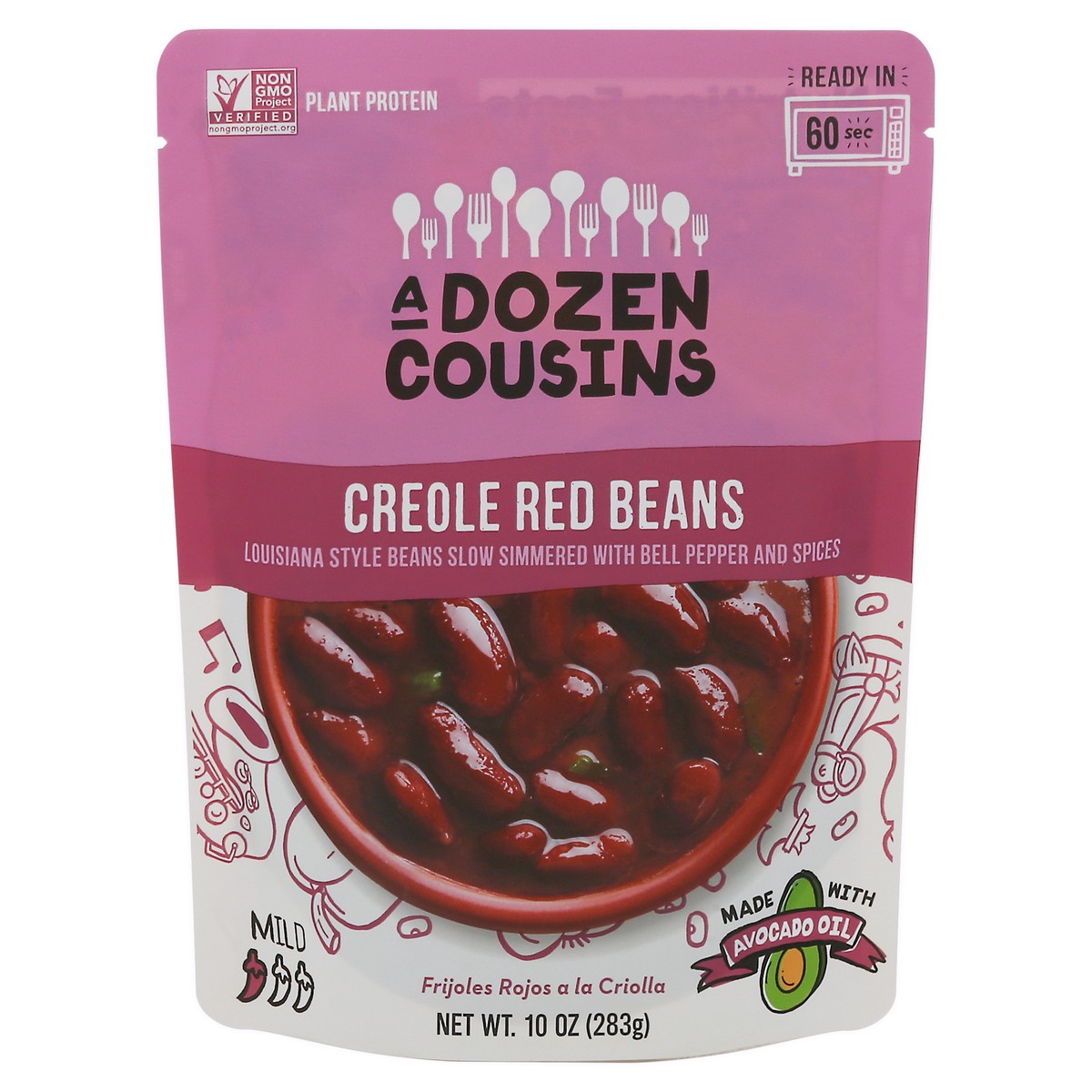 slide 1 of 13, A Dozen Cousins Creole Red Beans, 10 oz