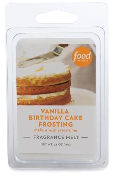 slide 1 of 1, Food Network Vanilla Birthday Cake Frosting Fragrance Melt, 2.5 oz