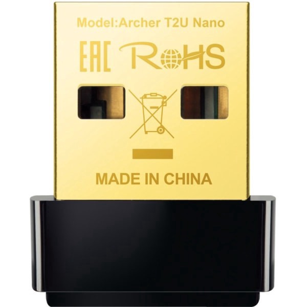 slide 10 of 10, TP-Link Ac600 Nano Usb Wireless Network Adapter, Archer T2U Nano, 1 ct