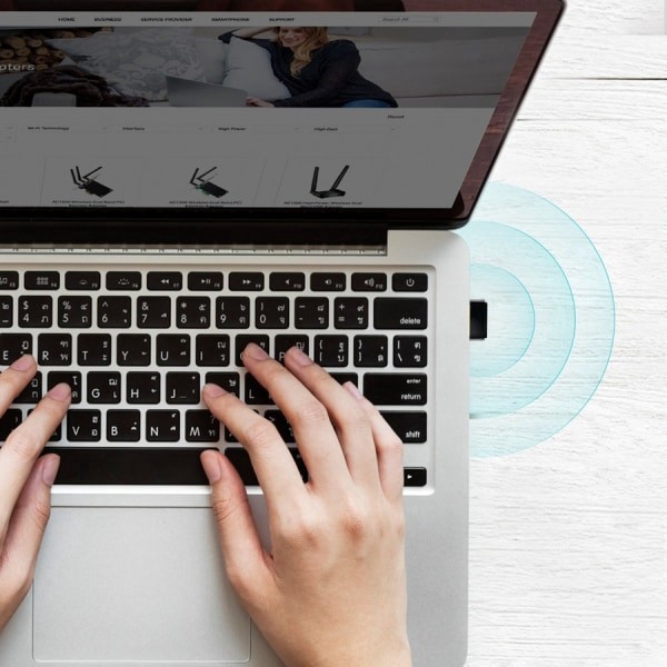 slide 6 of 10, TP-Link Ac600 Nano Usb Wireless Network Adapter, Archer T2U Nano, 1 ct