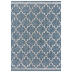 Room & Retreat Tropea Casbah Outdoor Area Rug, 63 in x 84 in, Navy