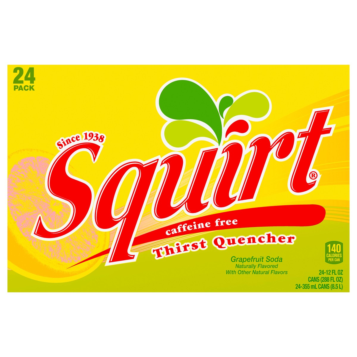 slide 8 of 9, Squirt Citrus Soda- 24 ct, 24 ct