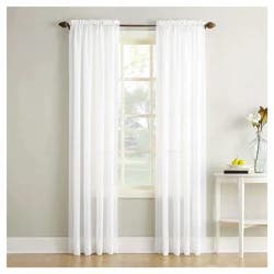 Erica Crushed Voile Panel White 51x84"