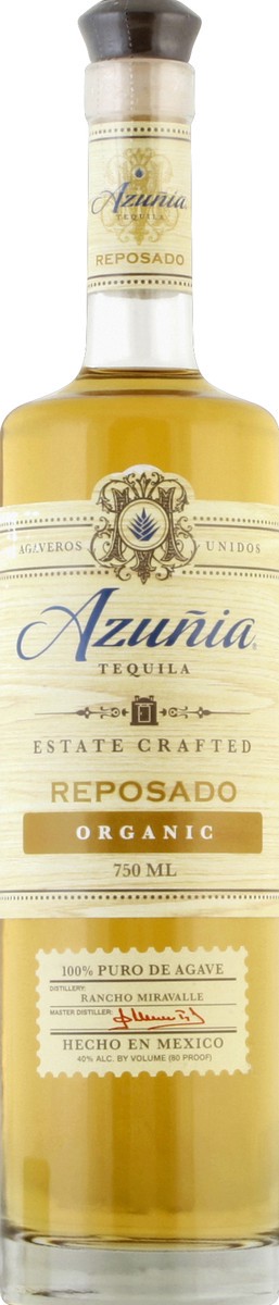 slide 2 of 2, Azunia Tequila Organic Reposado, 750 ml