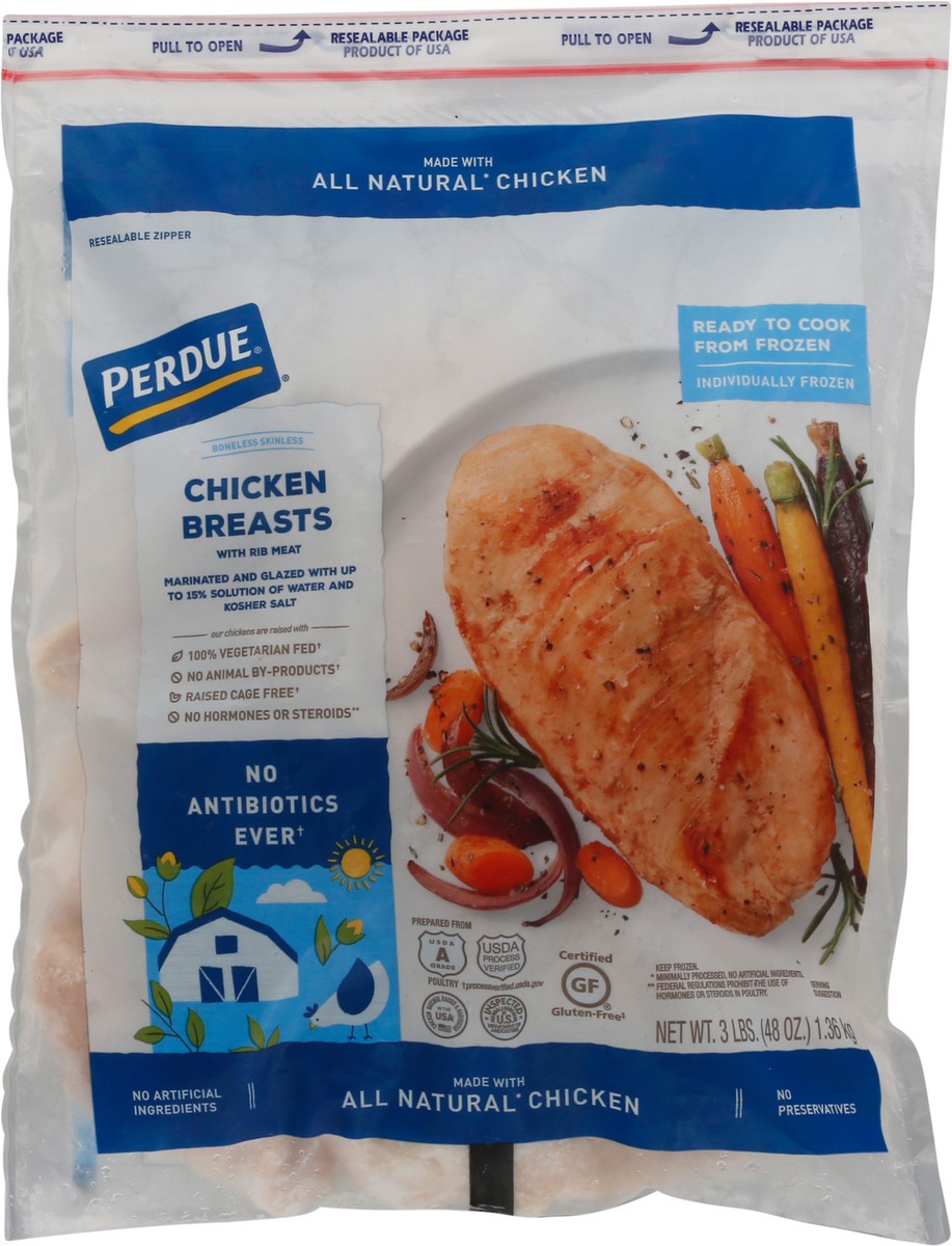 slide 2 of 14, Perdue Boneless Skinless Chicken Breasts with Rib Meat 3 lb, 3 lb