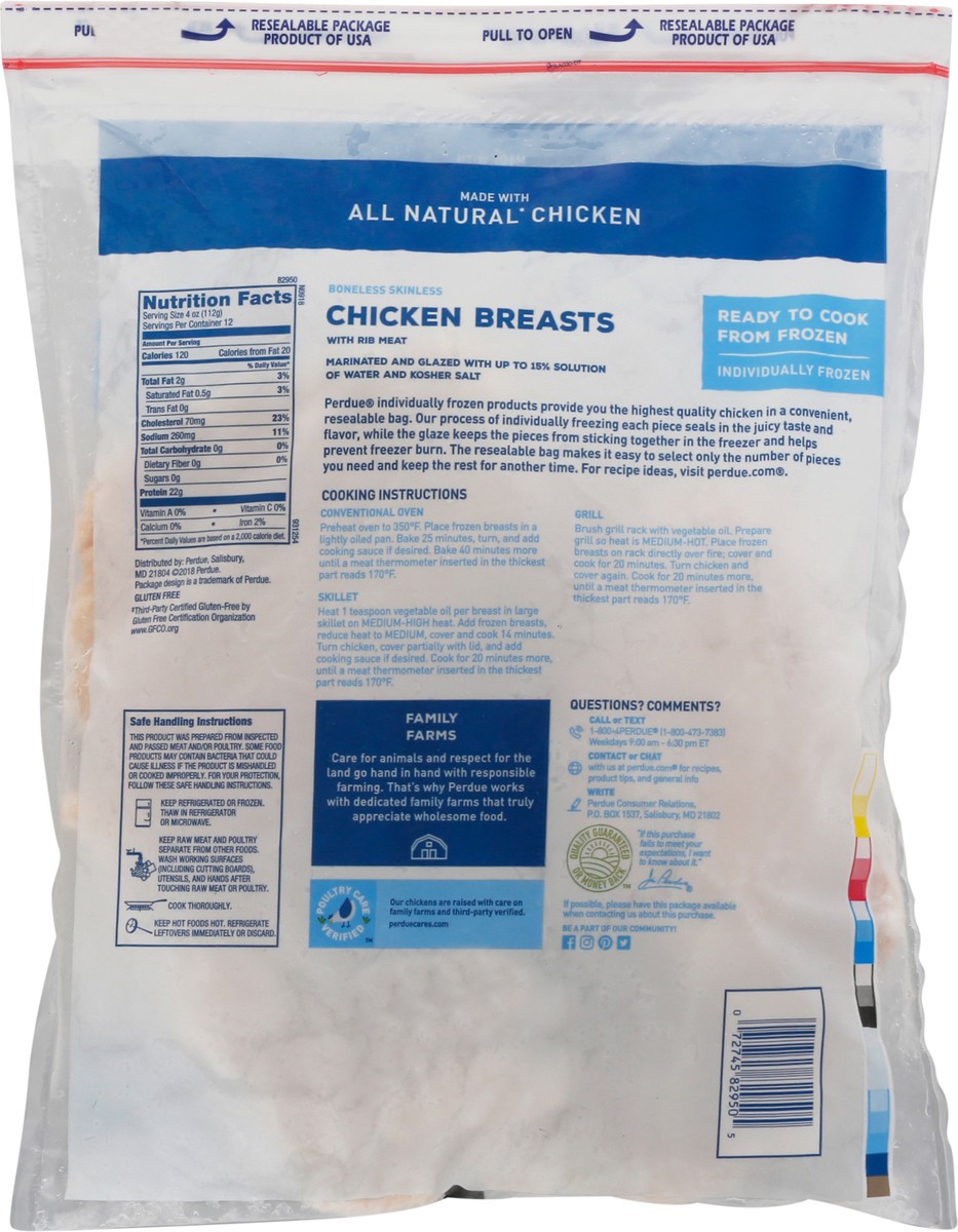 slide 14 of 14, Perdue Boneless Skinless Chicken Breasts with Rib Meat 3 lb, 3 lb