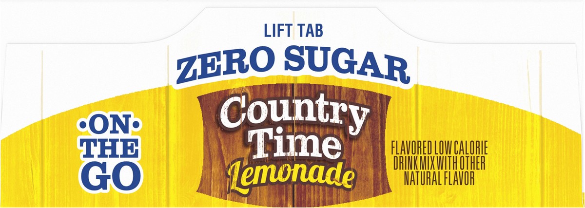 slide 8 of 9, Country Time Zero Sugar Lemonade Naturally Flavored Powdered Drink Mix, 6 ct On-the-Go Packets, 6 ct