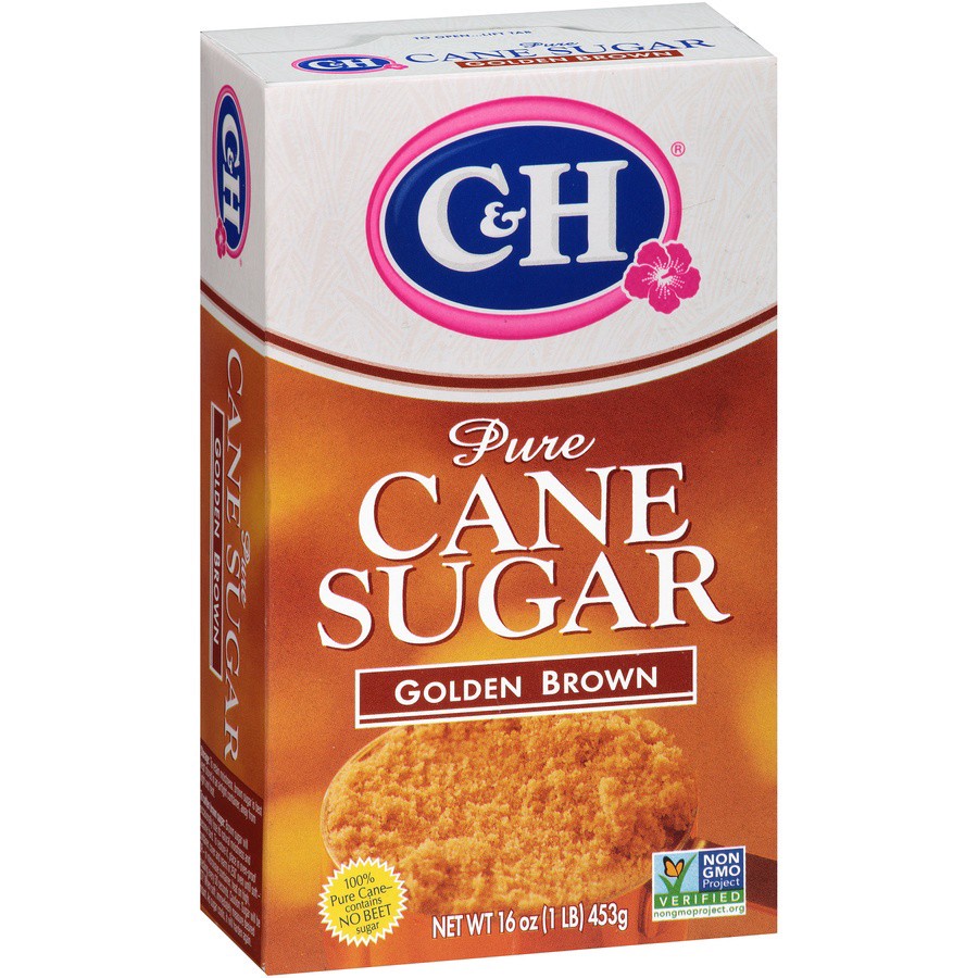 slide 2 of 8, C&H Pure Cane Golden Brown Sugar 16 oz. Box, 16 oz