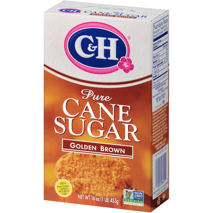 slide 3 of 8, C&H Pure Cane Golden Brown Sugar 16 oz. Box, 16 oz