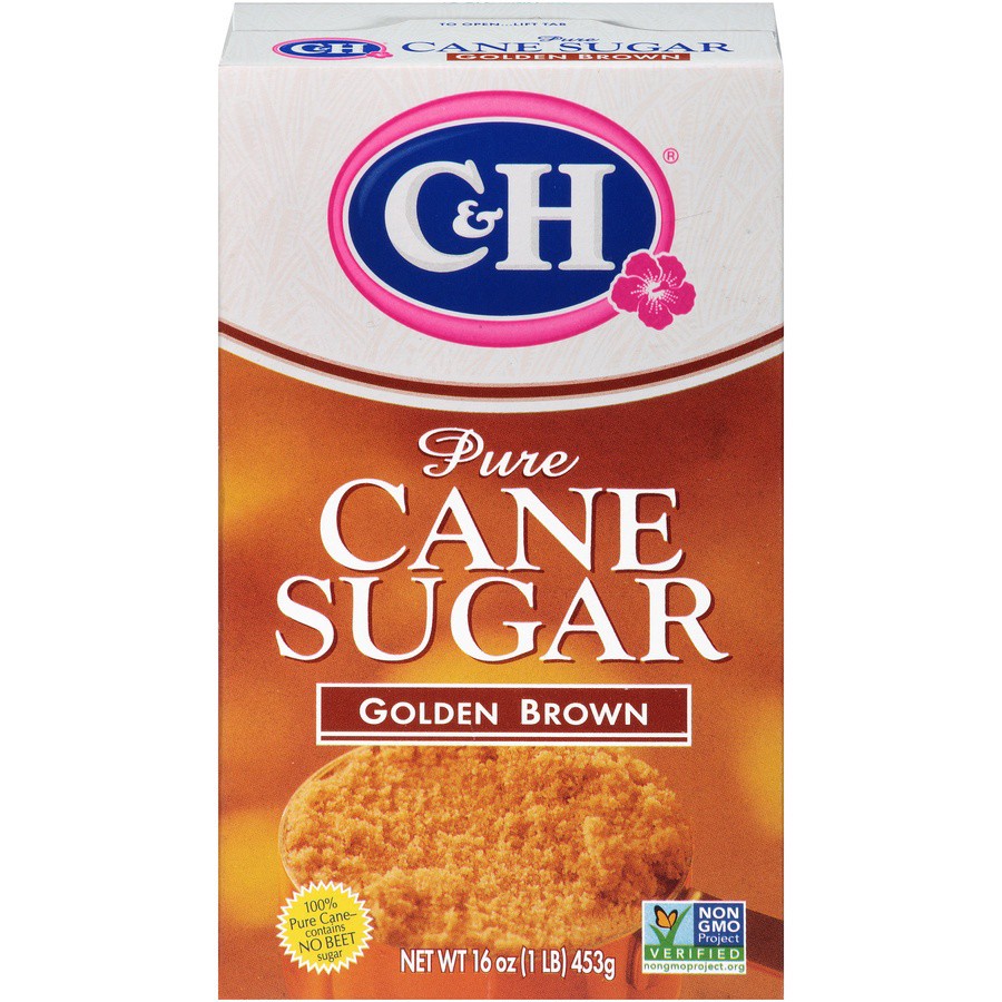 slide 1 of 8, C&H Pure Cane Golden Brown Sugar 16 oz. Box, 16 oz