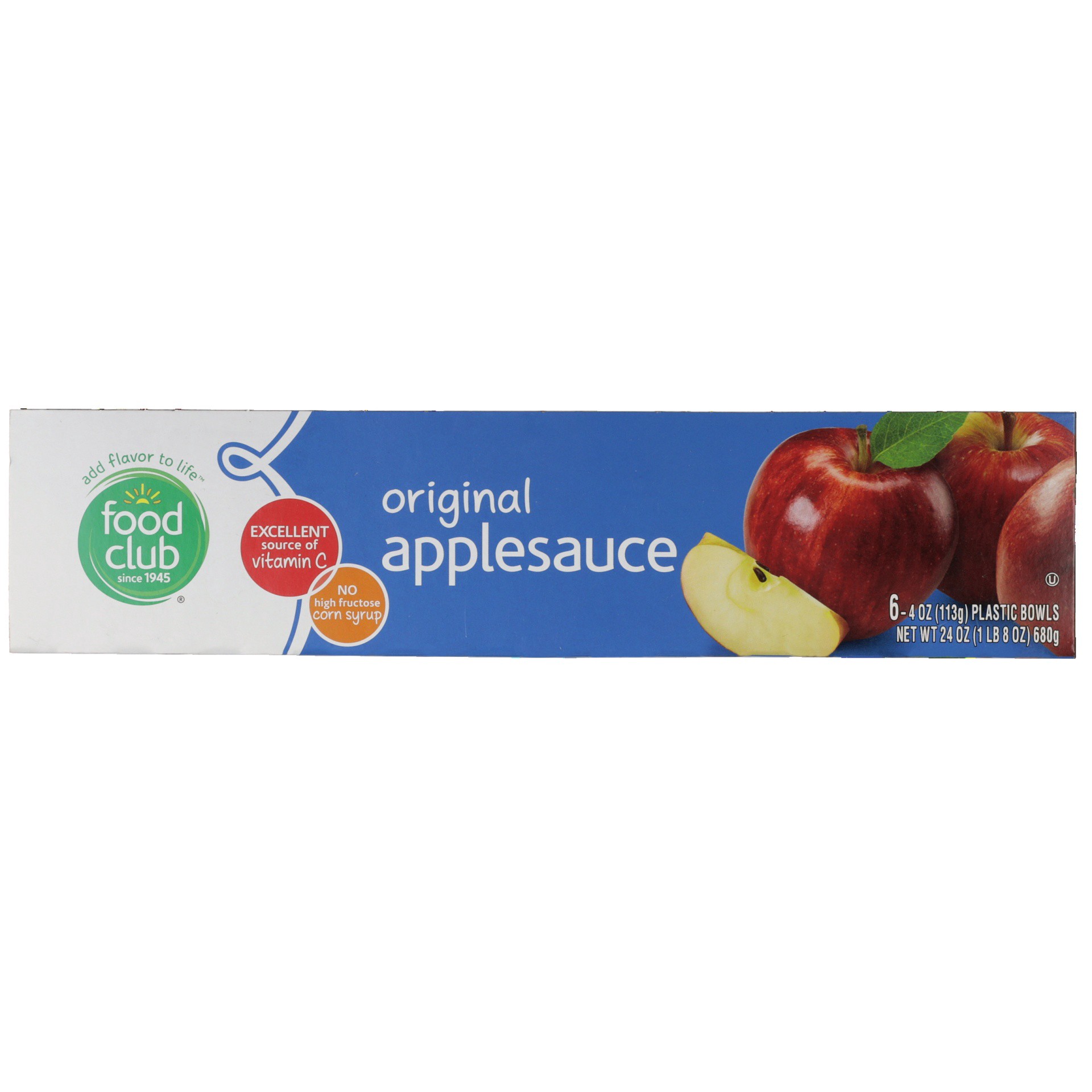 slide 2 of 6, Food Club Applesauce Cups, 6 ct; 4 oz