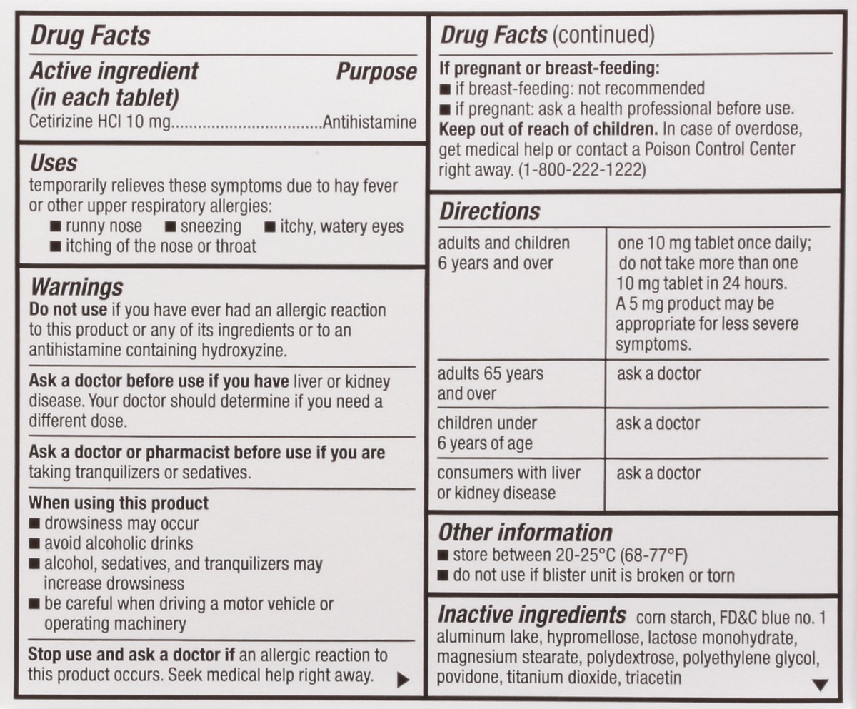 slide 3 of 9, TopCare Top Care Allergy Cetirizine 10Mg, 14 ct