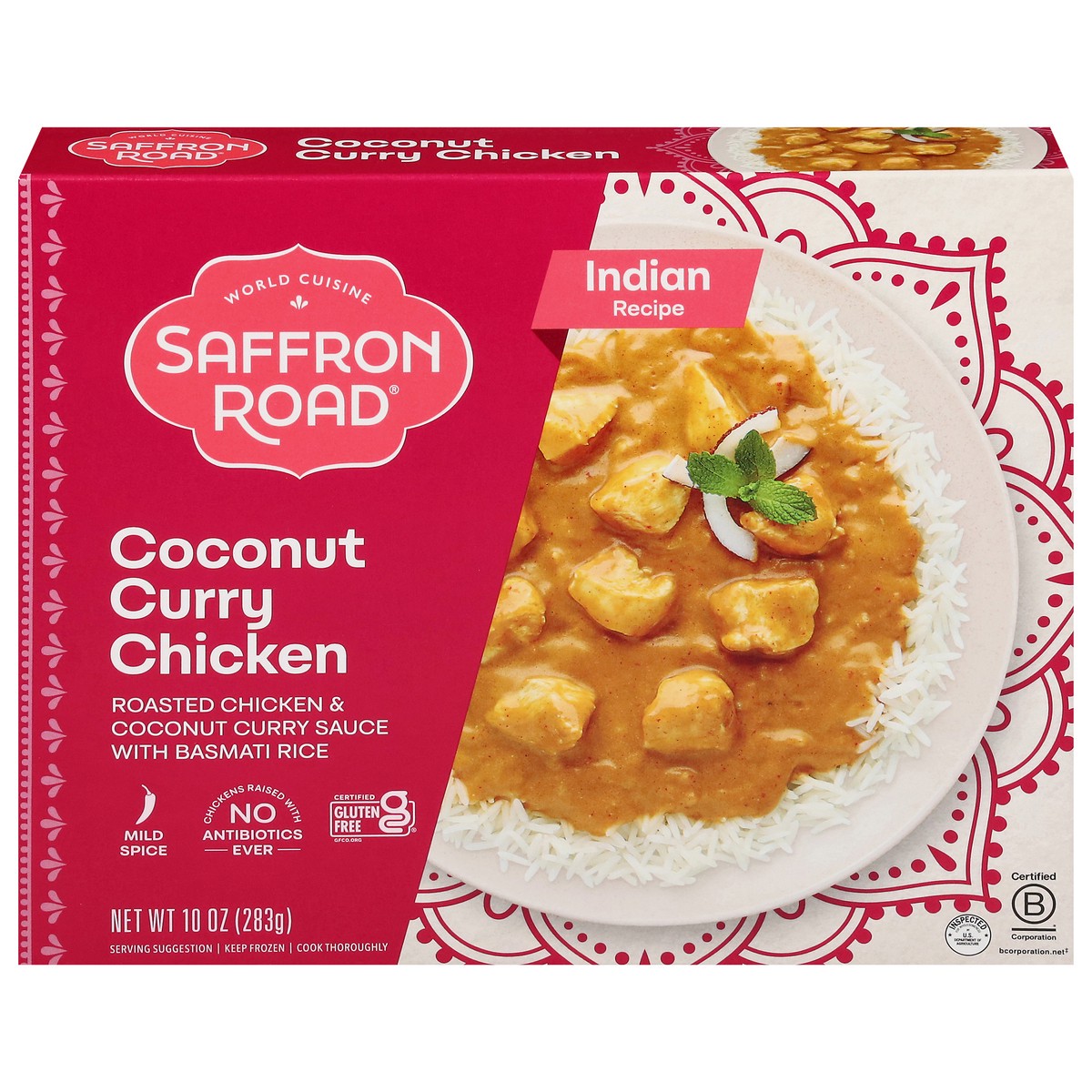 slide 1 of 9, Saffron Road Gluten-Free Coconut Curry Chicken Indian Meal, 10 oz, 10 oz