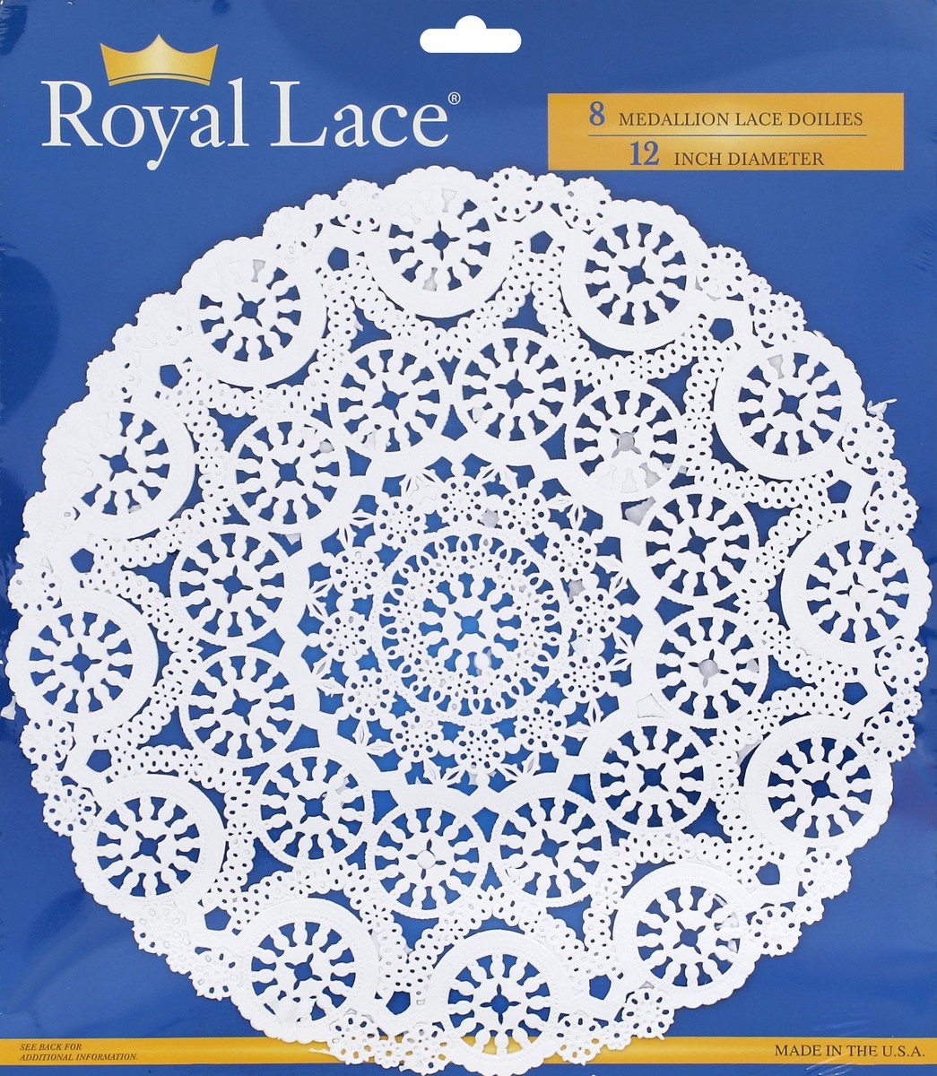 slide 1 of 3, Royal Lace Doilies 8 ea, 8 ct