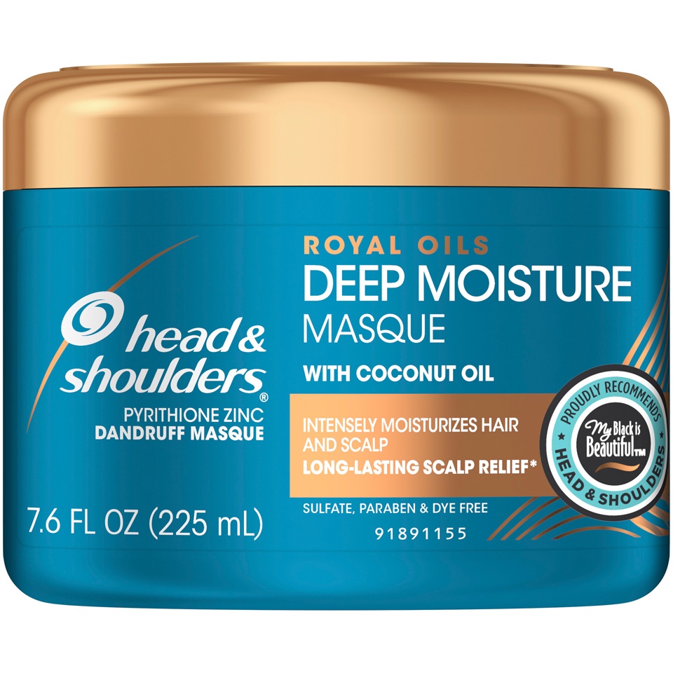 slide 1 of 1, Head & Shoulders Royal Oils Deep Moisture Masque Conditioner with Coconut Oil, 7.6 fl oz