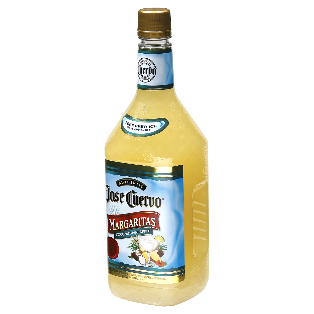 slide 4 of 12, Jose Cuervo Authentic Margarita Coconut Pineapple Ready to Drink Cocktail - 1.75 L, 1.75 liter