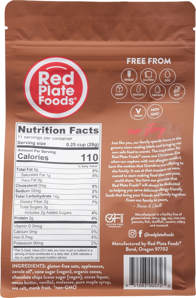 slide 2 of 9, Red Plate Dark Chocolate Granola 11 oz, 1 ct